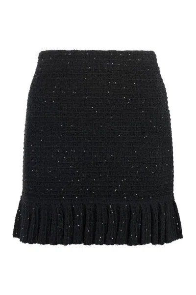 Self-portrait Knitted Mini Skirt