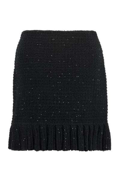 Self-portrait Knitted Mini Skirt