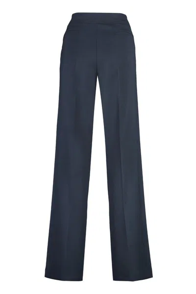 Pt Torino Taylor Wide-leg Trousers In Blue