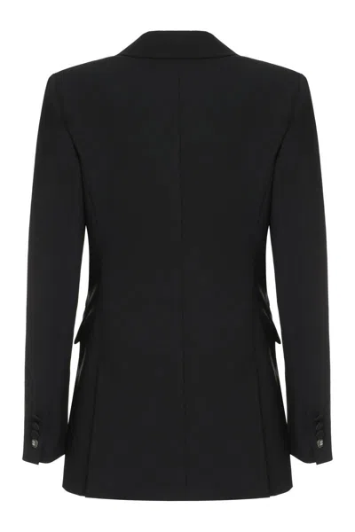 Max Mara Gara Single-breasted One Button Jacket In Black