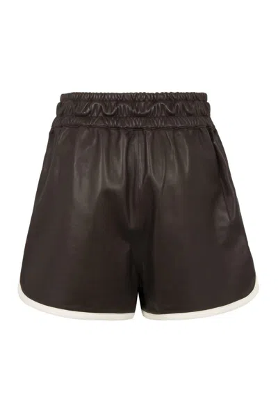 Frame Leather Shorts