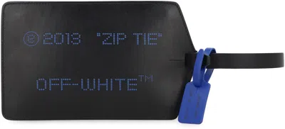 Off-white Leather Clutch