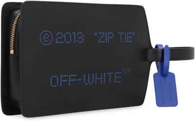Off-white Leather Clutch