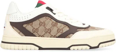 Gucci Re-web Low-top Sneakers In Gold