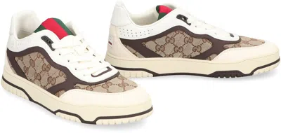 Gucci Re-web Low-top Sneakers In Gold