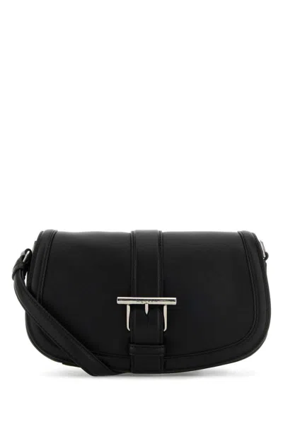 Alexander Mcqueen Black Leather Mini Satchel Crossbody Bag