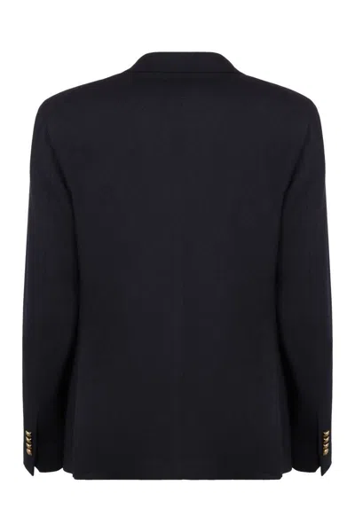 Tagliatore Men's Single-breasted Virgin Wool Jacket In Black