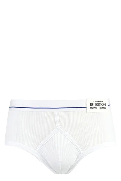 Dolce & Gabbana Brando Cotton Briefs In White