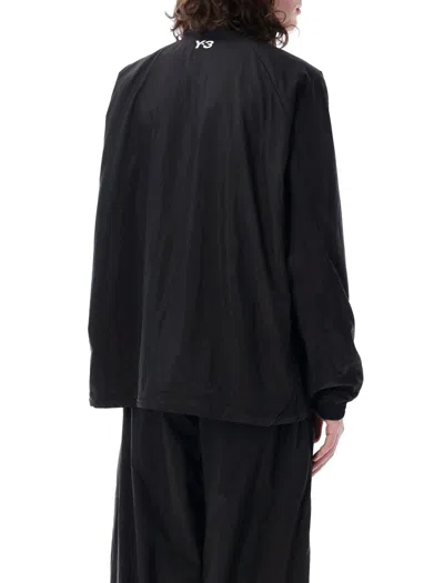 Y-3 Adidas 3-stripes Nylon Shell Jacket In Black