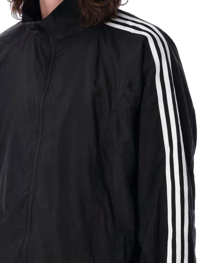Y-3 Adidas 3-stripes Nylon Shell Jacket In Black
