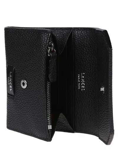 Lancel Ninon Mini Flap Wallet In Black