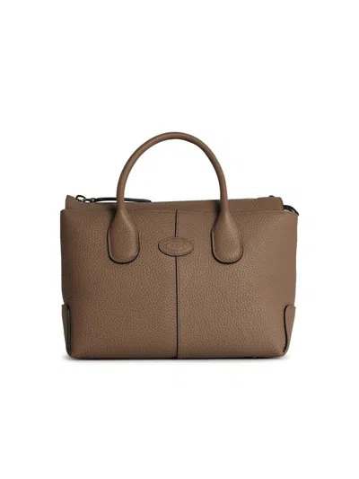 Tod's 'di Bag' Small Beige Leather Bag