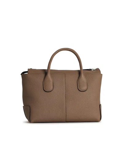 Tod's 'di Bag' Small Beige Leather Bag