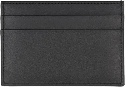 Dolce & Gabbana Logo Detail Leather Card Holder In Black