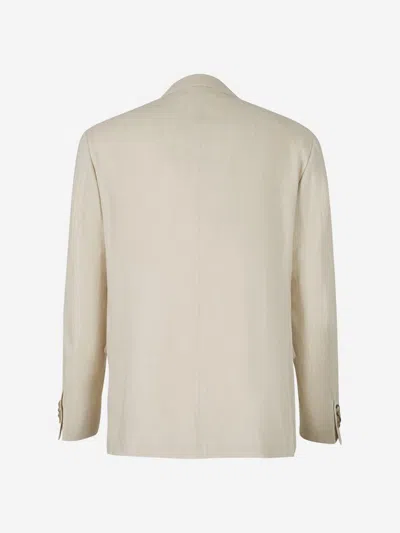 Canali Wool And Linen Blazer