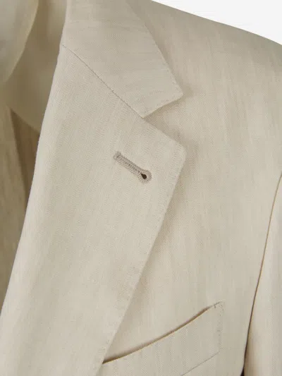 Canali Wool And Linen Blazer