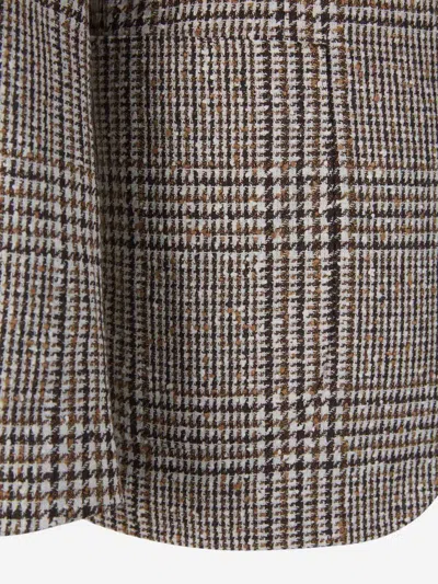 Lardini Brooch-detail Single-breasted Blazer In Brown