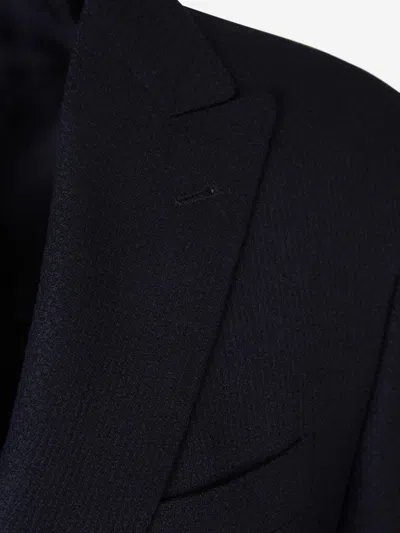 Canali Peak-lapels Wool-blend Blazer