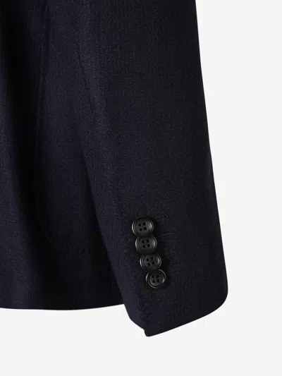 Canali Peak-lapels Wool-blend Blazer