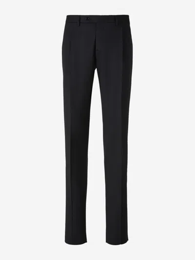 Lardini Wool Single-breasted Suit In Black