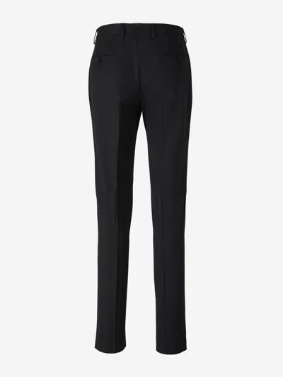 Lardini Wool Single-breasted Suit In Black