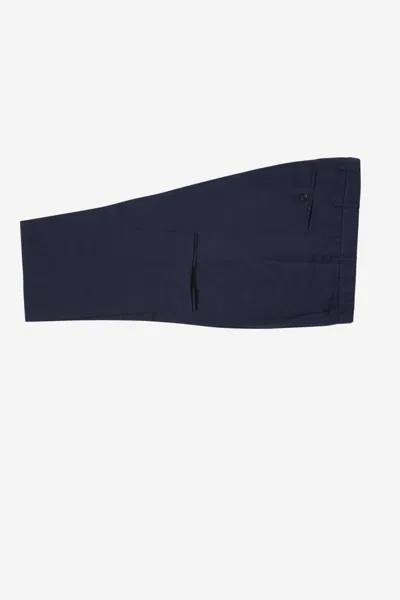 Incotex Plain Linen Suit In Blue