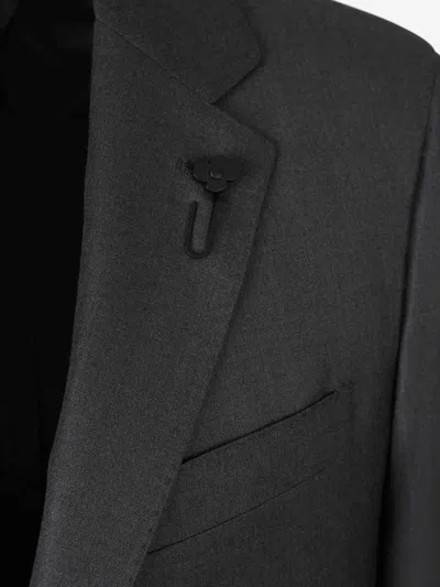 Lardini Plain Wool Suit