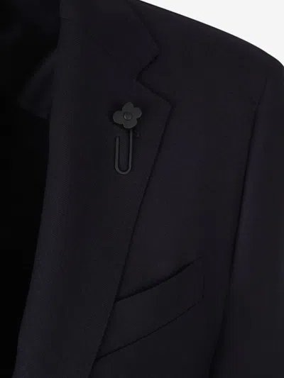 Lardini Plain Wool American In Brown