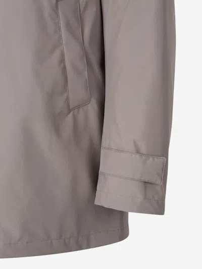 Herno Laminar 2-layer Goretex Coat In Gray