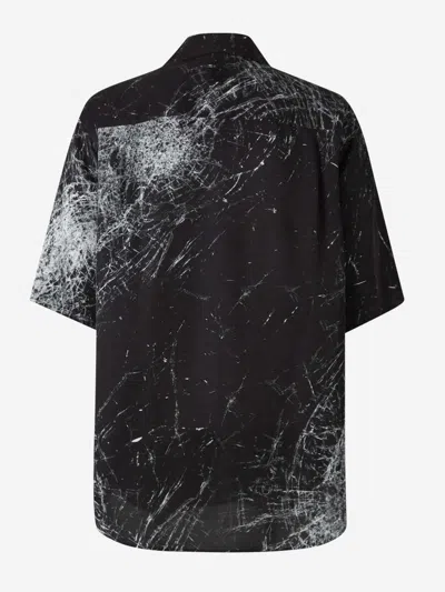 Alexander Mcqueen Smashed Screen Shirt In Black