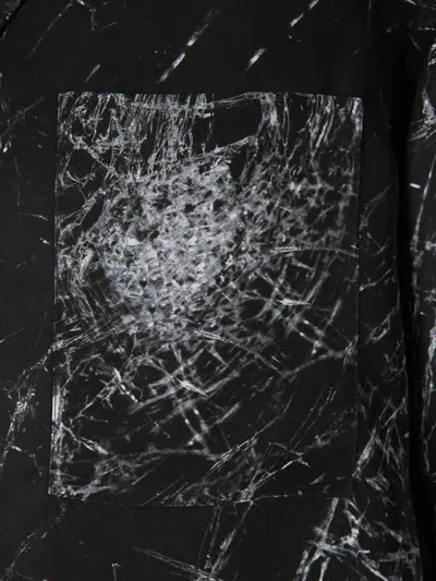 Alexander Mcqueen Smashed Screen Shirt In Black