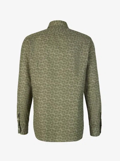 Vincenzo Di Ruggiero Floral-print Shirt In Green