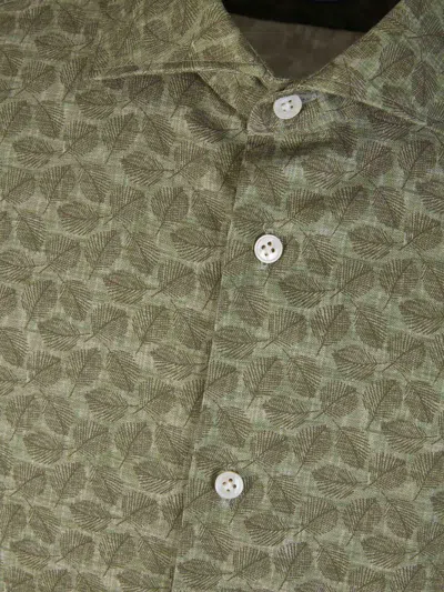 Vincenzo Di Ruggiero Floral-print Shirt In Green
