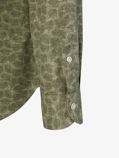 Vincenzo Di Ruggiero Floral-print Shirt In Green