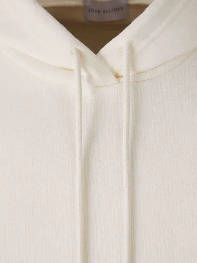 John Elliott Cotton Hooded Sweatshirt In Neutral