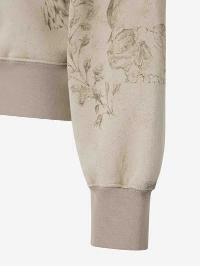 Palm Angels Pencil Cotton Sweatshirt In Neutral