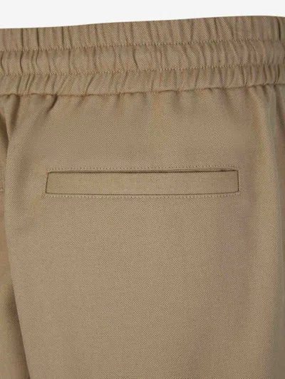 Alexander Mcqueen Cotton Joggers In Brown