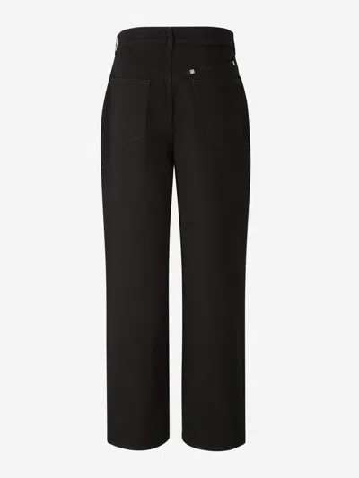Givenchy Low Crotch Wide Jeans In Black