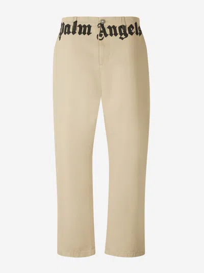 Palm Angels Chino Pants With Logo Branding