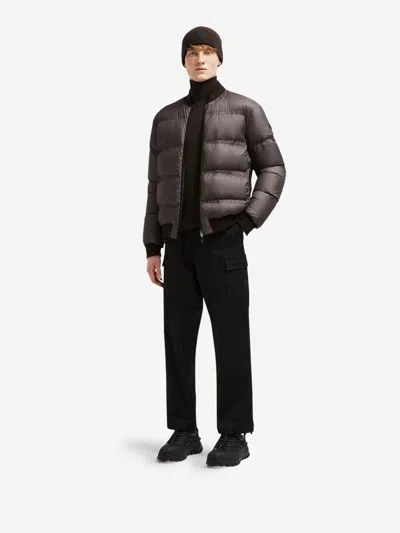Moncler Straight Cargo Pants In Black