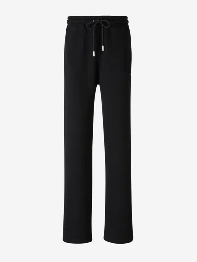 Off-white Diag-stripe Embroidered Track Pants In Black