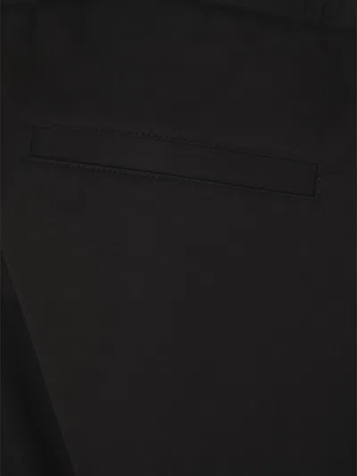 Moncler Logo Cargo Trousers In Black