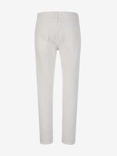 Palm Angels Monogram Straight Jeans In White