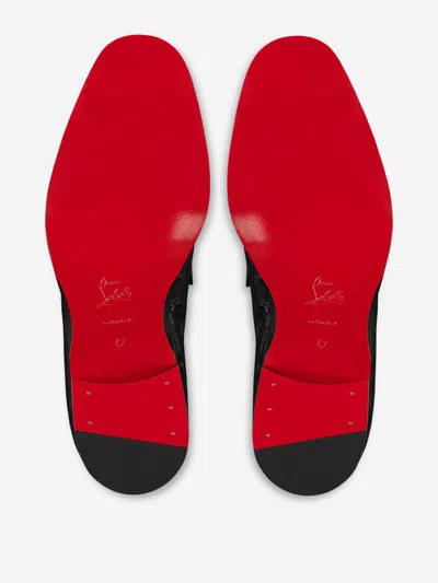 Christian Louboutin Chambelimoc Croc-embossed Loafers In Multi