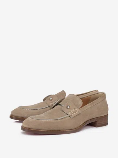Christian Louboutin Mens Saharienne Chambelimoc Leather Derby Shoes Eur 45.5 / 11.5 Uk In Multi