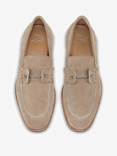 Christian Louboutin Mens Saharienne Chambelimoc Leather Derby Shoes Eur 45.5 / 11.5 Uk In Multi