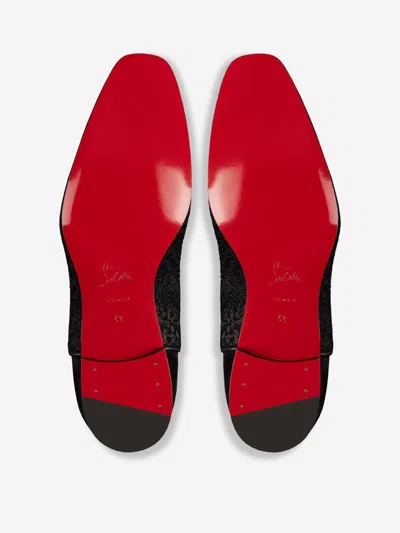 Christian Louboutin Round Head Lacing Business Casual Shoes In Black