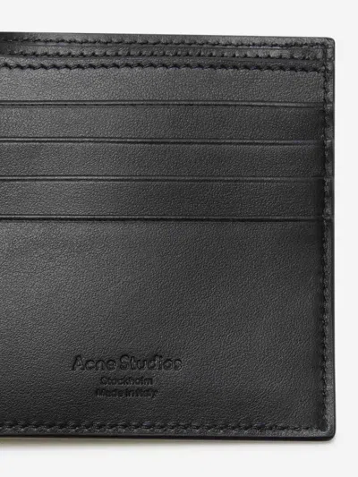 Acne Studios Logo Leather Wallet In White