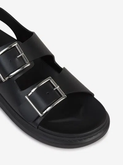 Alexander Mcqueen Alabama Leather Sandals In Black