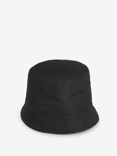Alexander Mcqueen Logo Fisherman Bucket Hat In Black